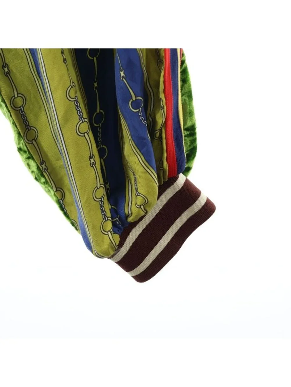 Gucci Mixed Media Jogger Pants Nylon Velour Contrast Side Line Sarouel Multi